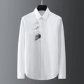 Lotus Embroidered Men's Shirt